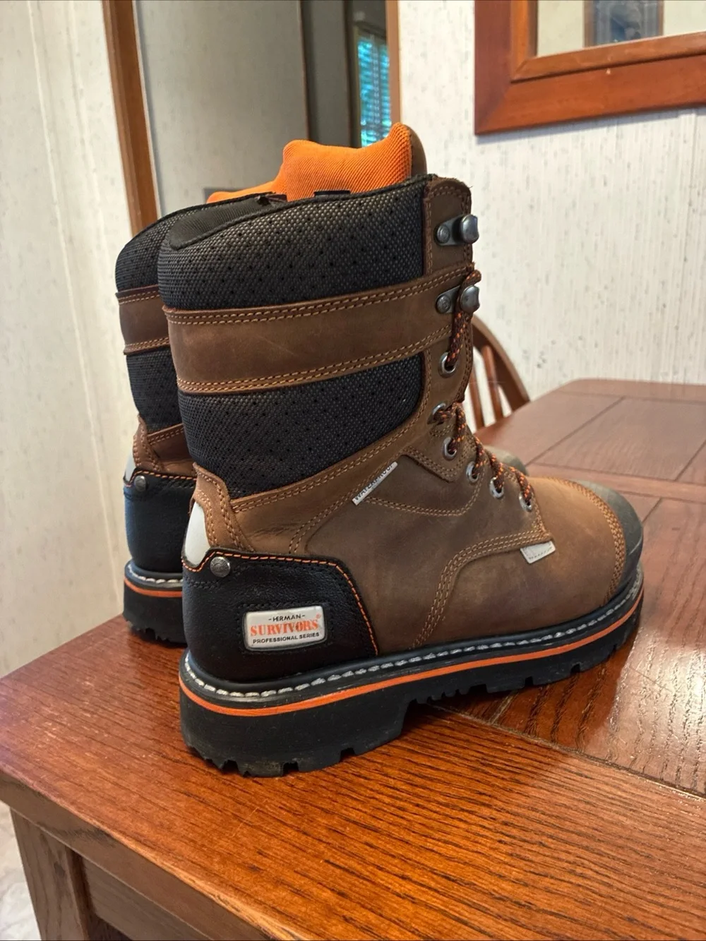 Herman Survivors Pro Series Work Boots Men’s 7.5 Shoveler Steel Toe Waterproof